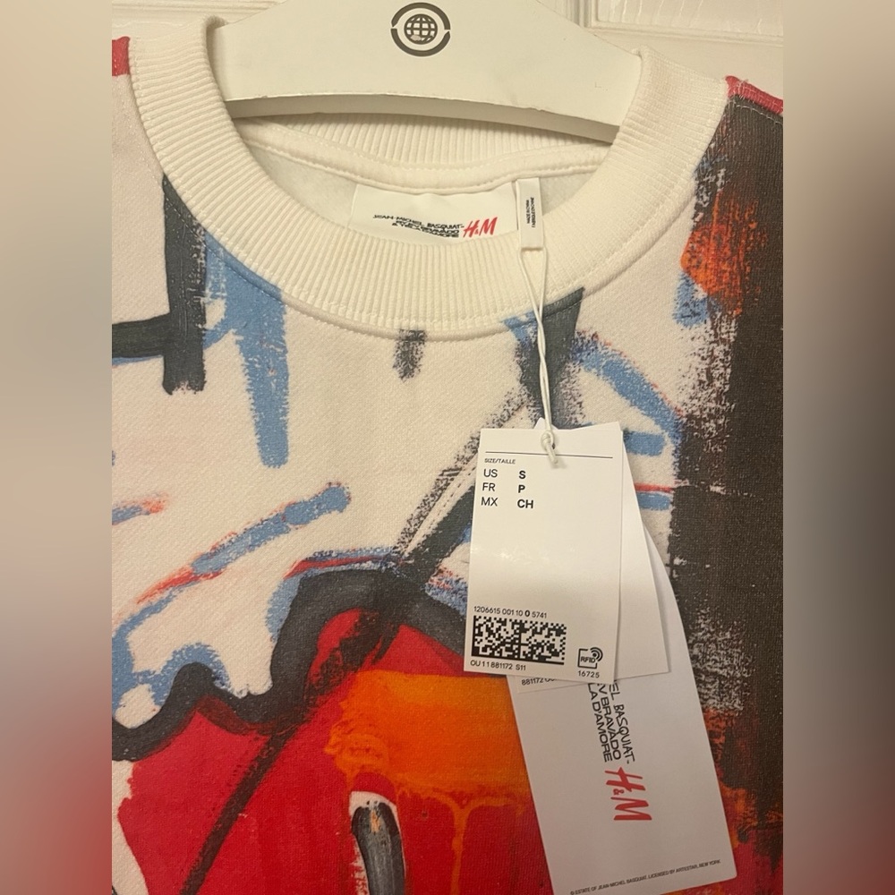 WHO DECIDES WAR x EV BRAVADO TELA D'AMORE X BASQUIAT x H&M Sweatshirt - Picture 6 of 10